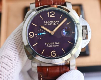 Panarei Luminor Marina Series Luminous Coating 316L Steel Green/Black/Purple/White Watch